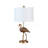 26" Matte Gold Flamingo Resin Table Lamp