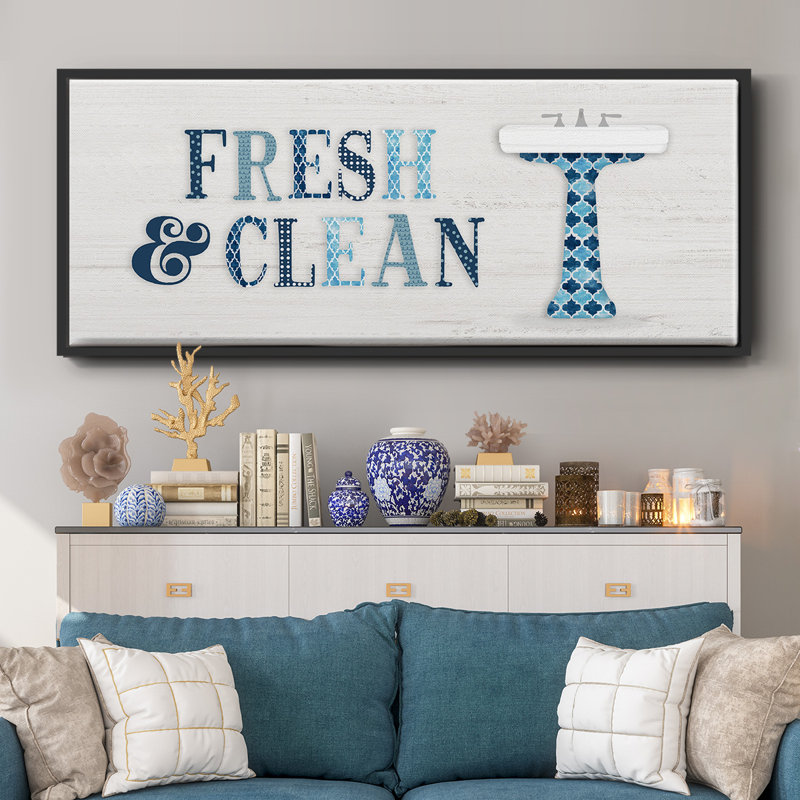 Fresh and Clean - toile encadrée, H 24 po x l 60 po