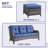 Bonia 72.44 " W Straight Metal and Steel Patio Sofa with Cushions-288541835