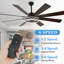 Ventilateur de plafond noir 72 po Nimbella-1848337235