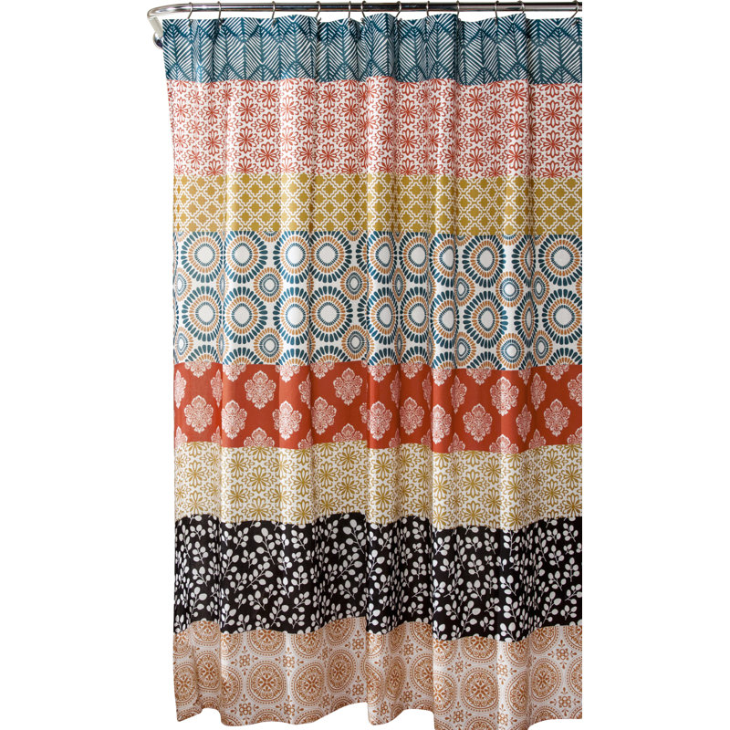 Lush Decor Bohemian Stripe Shower Curtain