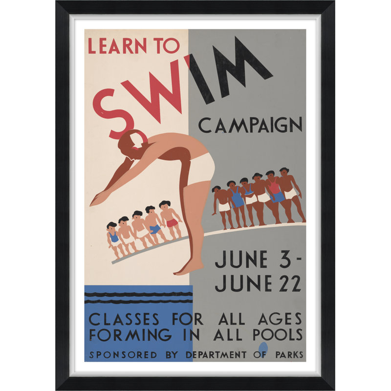 Learn How To Swim Giclee Print by Soicher Marin Archives