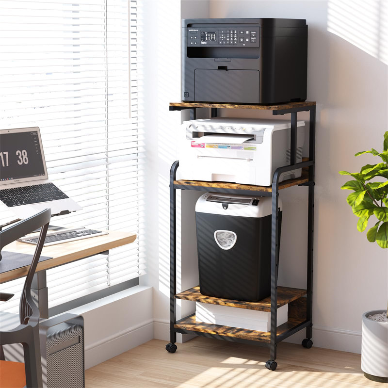 113cm H x 52.8cm W Printer Stand with Wheels