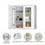 Meuble mural standard HOMEIBRO Cozy Design, 61 cm (L) x 30,5 cm (P) x 91,5 cm (H), en contreplaqué blanc Shaker, prêt à assembler-132936901