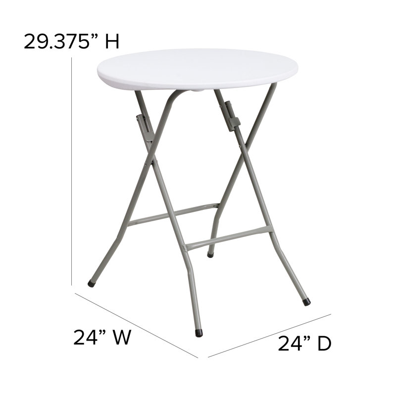 Noah 2' Round Plastic Event Folding Table