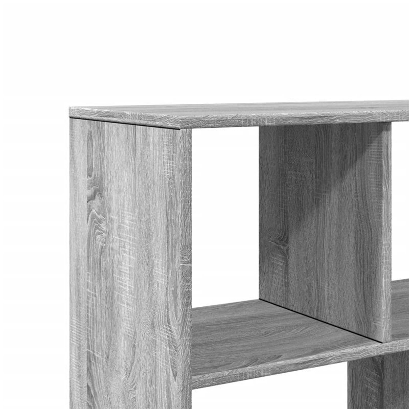 Angelinne 100cm W Bookcase, Grey/Sonoma, 156.5cm H x 100cm W x 33cm D