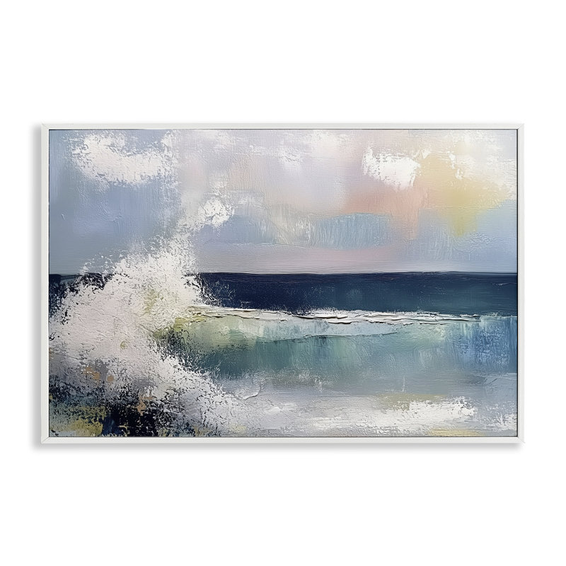 Abstrait, impression de giclée par les vagues de la mer d'Irlande, design par Annabelle Hall, H 20 po x l 30 po