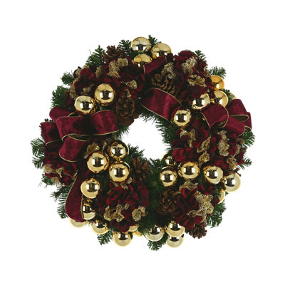 Faux Evergreen Holiday Wreath