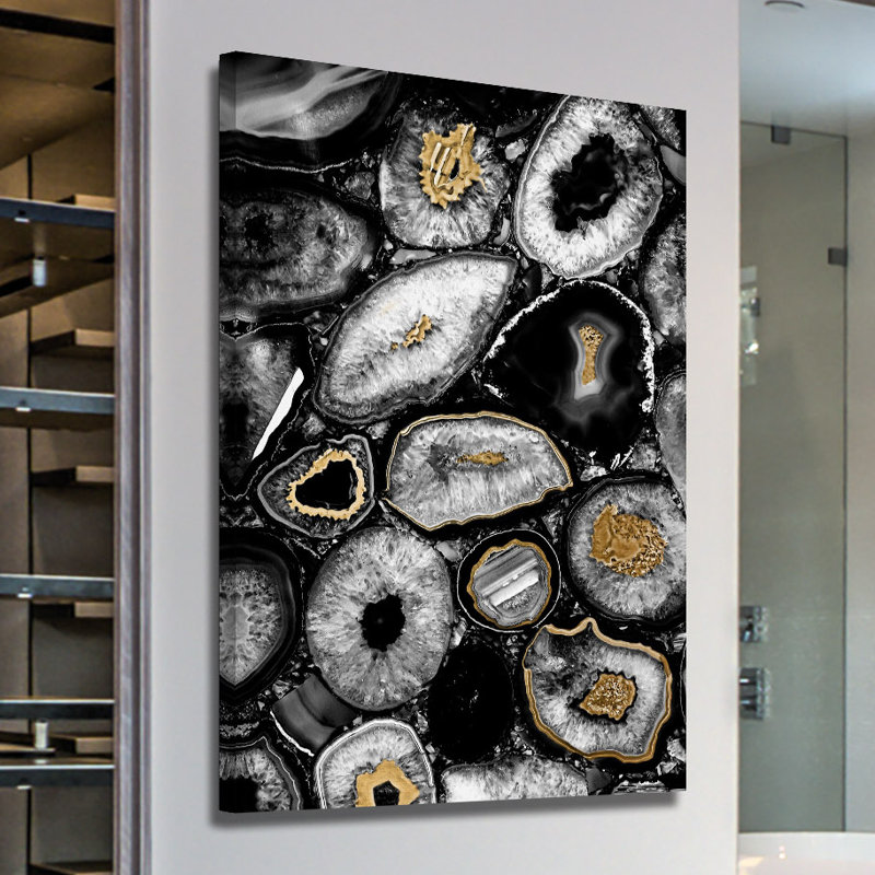 « hints of gold », reproduction d’art sur toile tendue, H 60 po x l 40po x P 1,5 po