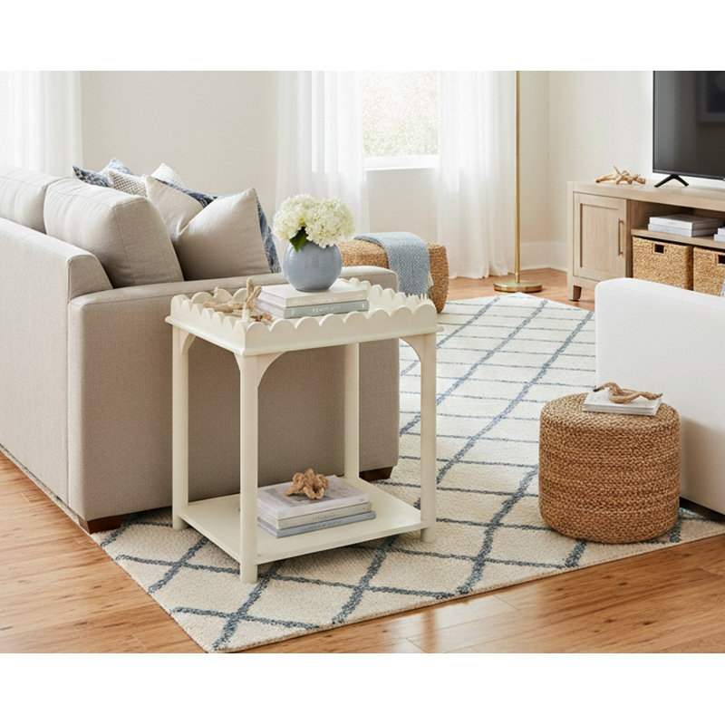 Table d'appoint Madeline, Blanc