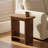 23.6" W Solid Wood End Table, 2-Tier Side Table, Set of 2-1750039263