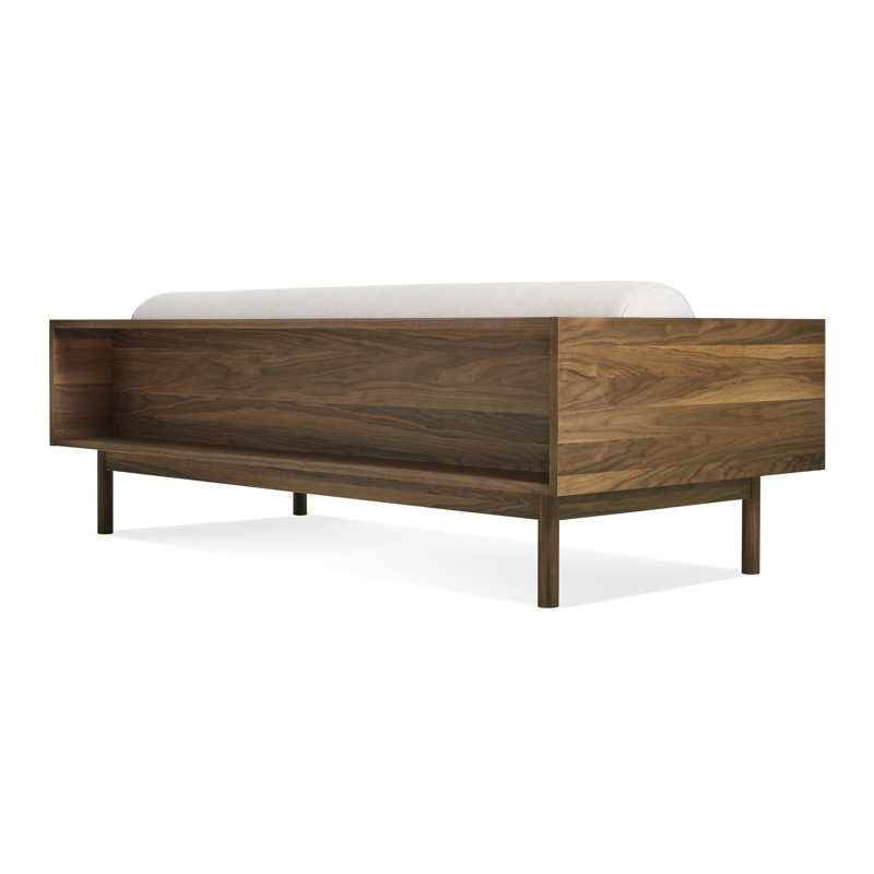 Souvenir Sofa, Walnut, Bella Loden Performance Velvet