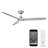 54" Blitzen 3 - Blade Smart Ceiling Fan With Remote Control Included, Works With Google Assistant, Amazon Alexa, iOS And Android APP-55354974-56616319