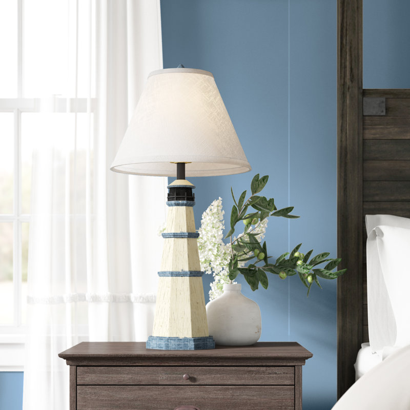 Nantucket Lighthouse Table Lamp - Antique White
