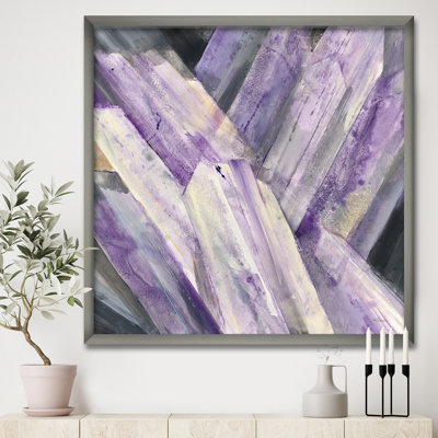 " Geometric Purple Glacier "
