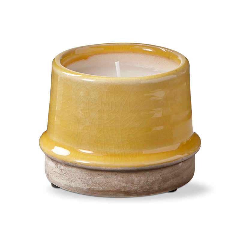Petit pot à fleurs Radius, H 3,1 po x l 3,25 po x P 3,25 po, Jaune