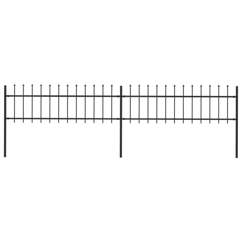 Sutphen 60cm H x 80cm W Black Metal Border Fence