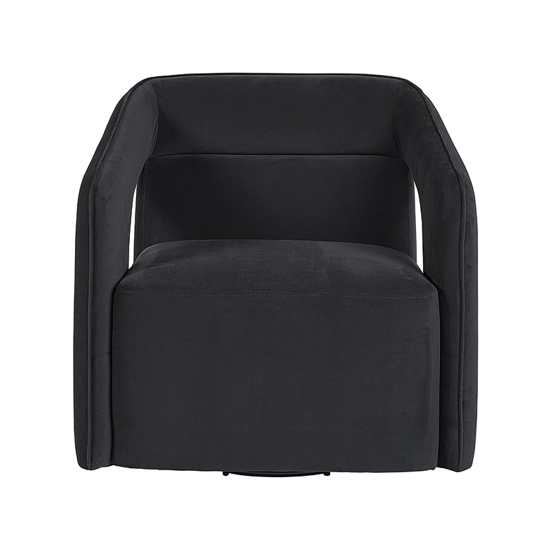 Repose-pieds carré 39,5 po, Velours noir
