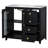 bathroom vanity with two soft close doors adjustable shelves and three drawers-1548027591