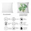 Carré, feuilles vertes tropicales en été I - Coussin décoratif imprimé tropical-60157944