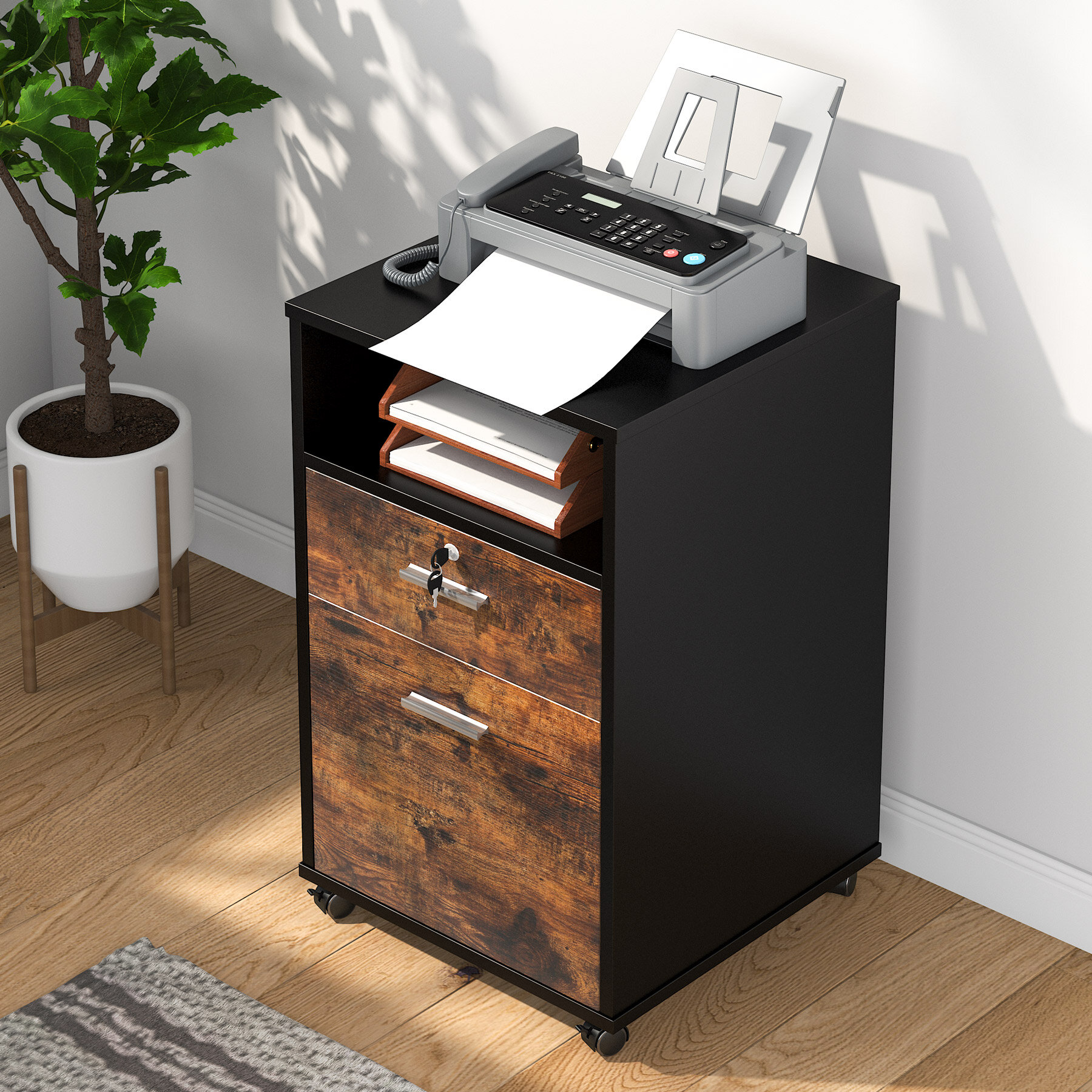 Inbox Zero Cooleemee 2-Drawer Vertical Filing Cabinet & Reviews | Wayfair