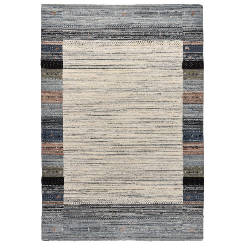 Plattsburgh Wool Hand Woven Area Rug, Rectangle 140 x 200cm