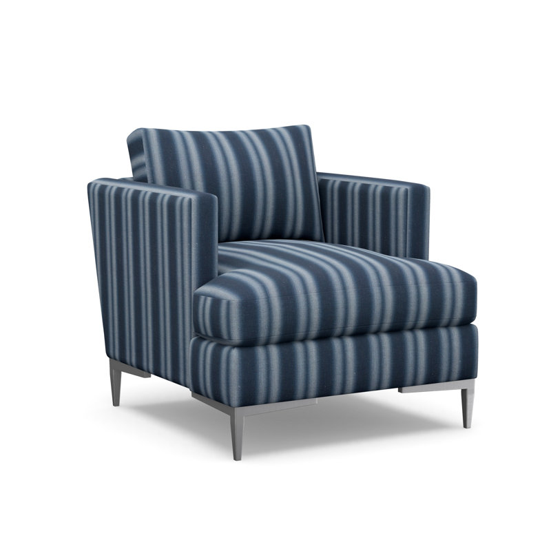 Aiden Accent Chair, Polished Stainless, Tumbes Pacific