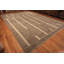Grand tapis contemporain asiatique brun chic