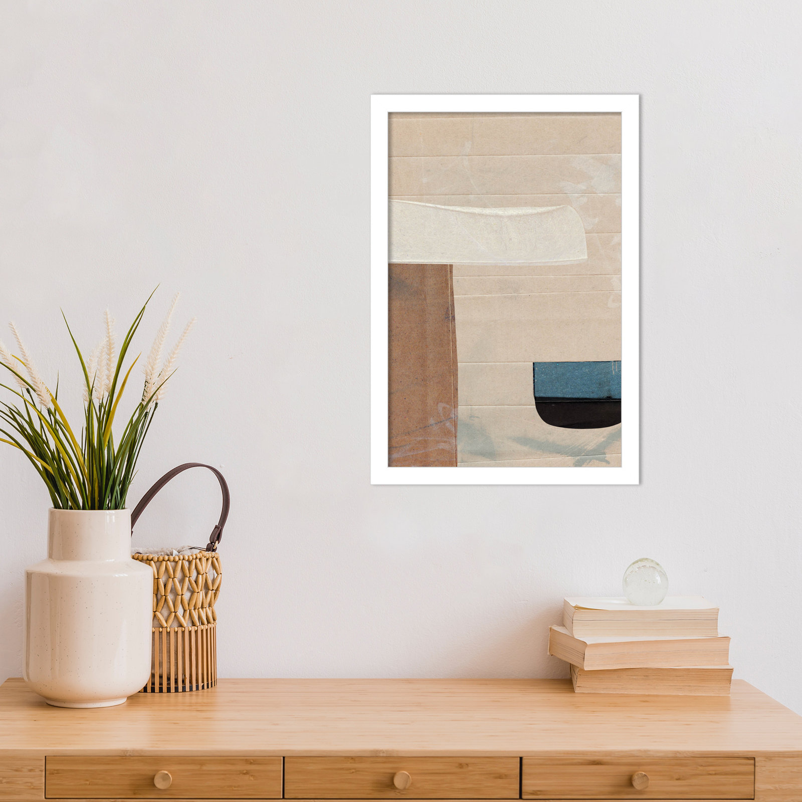 Cleve "Sauna Serenity" Print by Dan Hobday, 17" H x 12" W, White