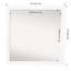 Miroir d'appoint mural en plastique blanc-1392796315
