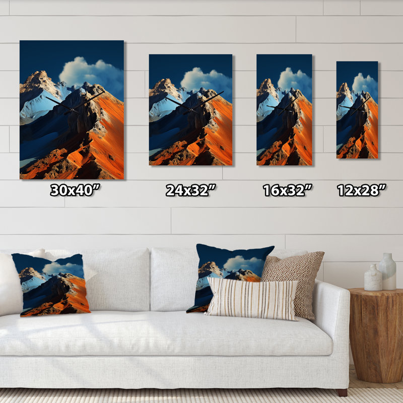 Horloge murale Beyonka - Volcano surdimensionnée, Moyen