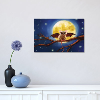 Fledemaus 1 Piece Wrapped Canvas Painting