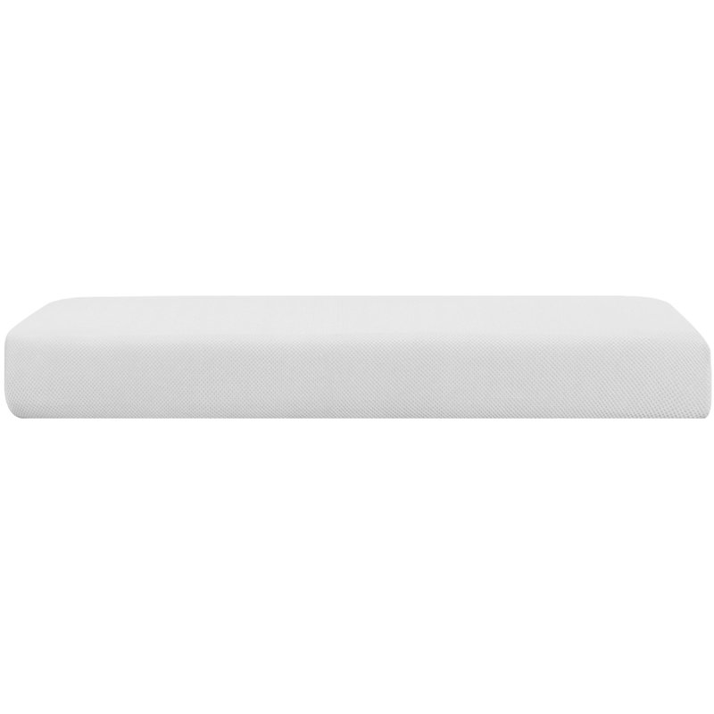 Housse pour causeuse à coussin carré Ommie, Mélange de polyester blanc