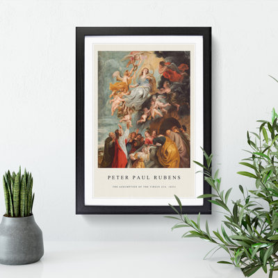 The Assumption of the Virgin by Peter Paul Rubens - Picture Frame Painting
