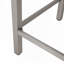 Table de bar d'extérieur avec cadre en aluminium et plateau en verre