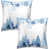 Flocon de neige, Noël, bleu est en rupture de stock
