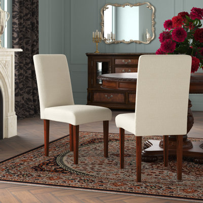 Housse pour chaise de salle à manger à coussin d'assise carré en tricot élégant