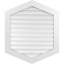 Vertical Peaked Surface Mount Signature Urethane Functional Gable Vent 5/12 Pitch, Primed Tan-101892572
