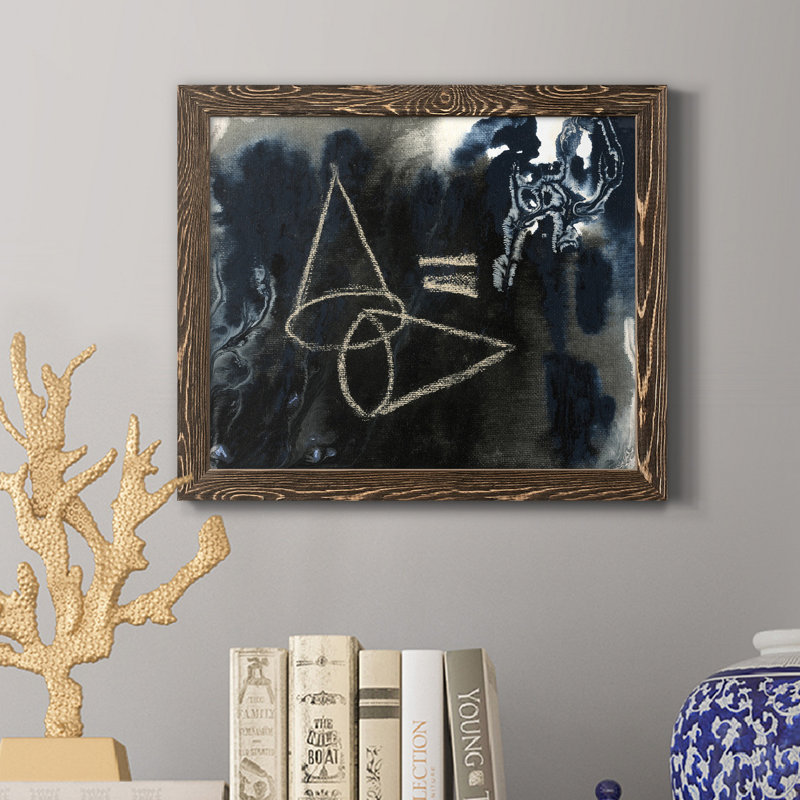 Cone Equation - Reproduction d'art graphique sur toile encadrée, Encadré de bois de noyer, H 20 po x l 17 po x P 1,5 po