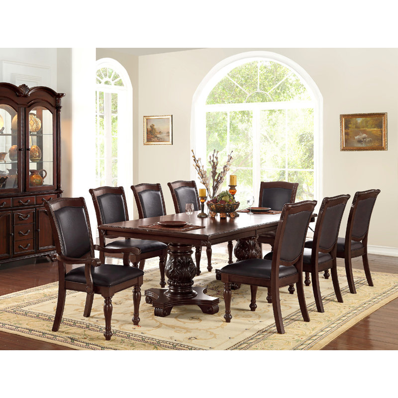 Alper - Person Extendable Double Pedestal Dining Set