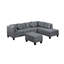 Canapé, chaise et repose-pieds rembourrés 104,5 po