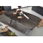 Iron Label Acacia Solid Wood Top Metal Base Dining Table-47530360-47530363