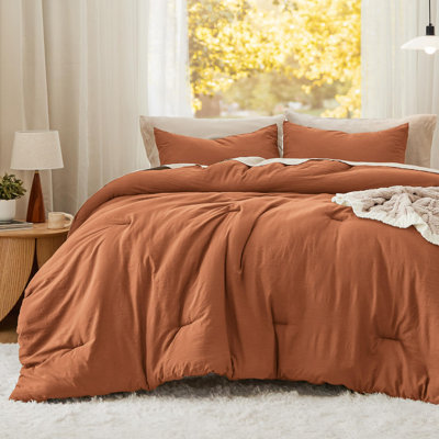 Bedsure Reversible Prewashed Comforter Set