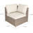 Fully Assembled 8 - Person Outdoor Sectional Seating Group With Fire Pit Table