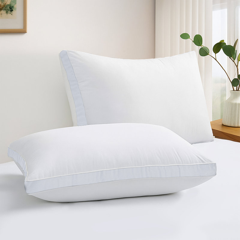 Coussin en fibre Luxury, Roi, Blanc