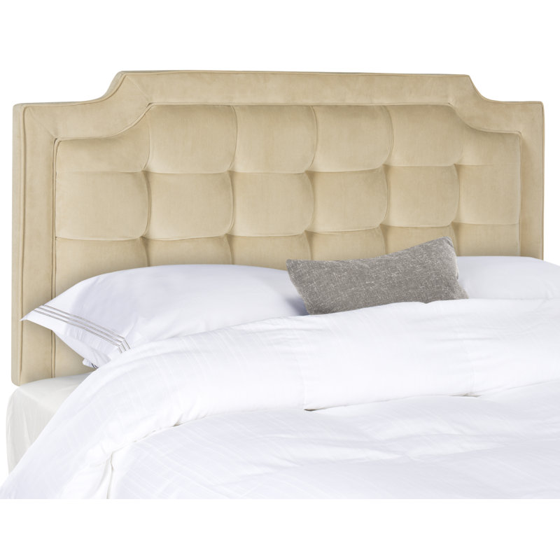 Tête de lit en tissu d'ameublement Findlay, Très grand, Polyester sarrasin