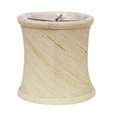Inherent Set Of 6 Corset Drum Chandelier Silk Lampshades