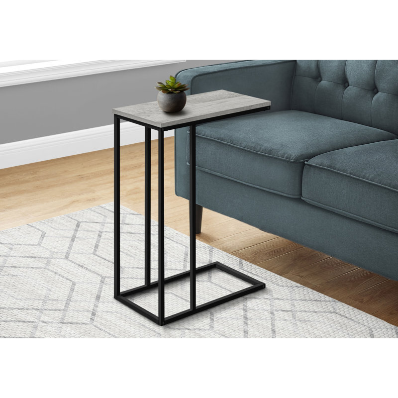 End Table, Accent Table, Bedroom Small Nightstand, Gray