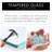 Eunson 19.7'' Floating Bathroom Glass Shelf Tempered Glass Rectangular Extra Wall Mount Matte Black-666196596-666196595