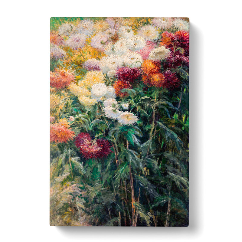 Chrysanthemums by Gustave Caillebotte - Wrapped Canvas, 60cm H x 40cm W x 3cm D